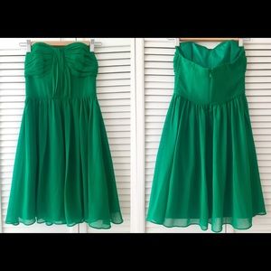 Jacob | Green Strapless Mini Dress
